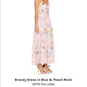 Astr The Label Brandy Floral Cinched Front Cutout Maxi Dress